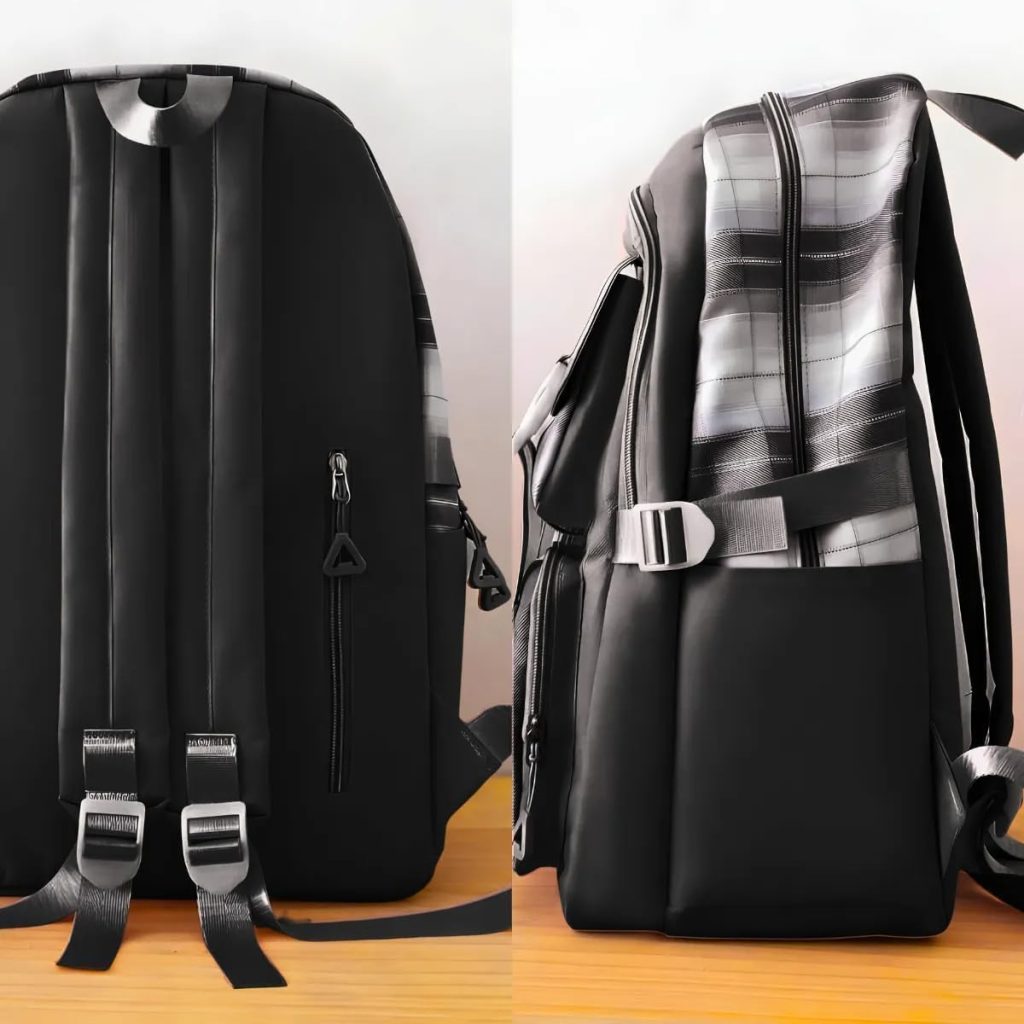 Conjunto Completo de Mochilas e Acessórios - Luxuoso e Versátil Conjunto Luxuoso de Mochilas e Acessórios - Preto (6)