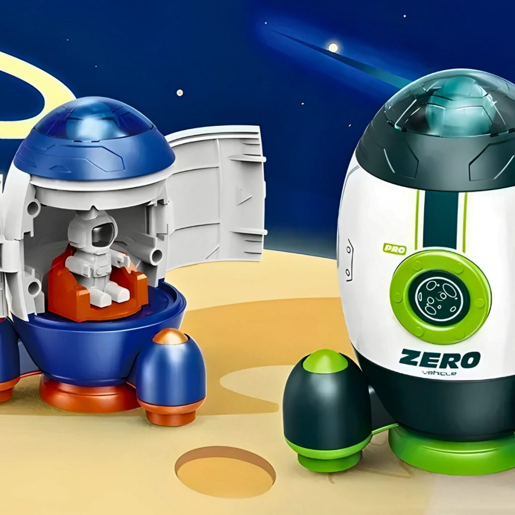 Brinquedo Foguete Espacial Infantil com Astronauta (5)