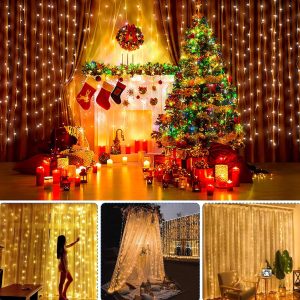 Cortina de Led Decoração com Controle Natal