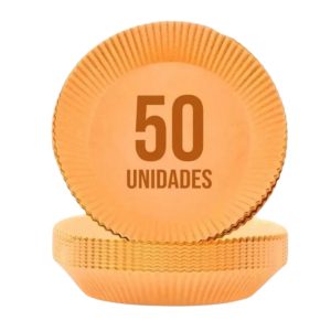 Forro de Papel Antiaderente Para Airfryer – 50 unidades