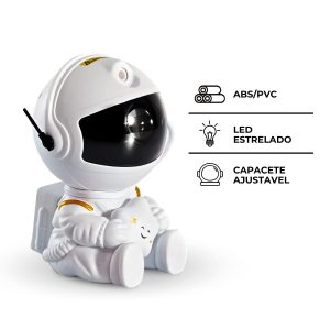 Projetor de luz da galáxia do astronauta - Projetor de céu estrelado de astronauta _ Night Light com céu estrelado e controle remoto, estimula a imaginação e a criatividade das crianças Comfrey-7