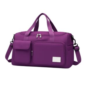 Bolsa para Academia com Divisória Porta Tênis – Roxa