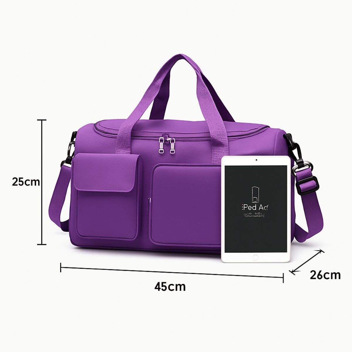 Bolsa feminina academia e viagem com porta tênis - 009-2025