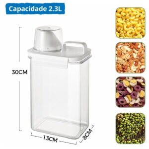 Kit 2 Recipientes de Cereais 2,3L - 007-2025