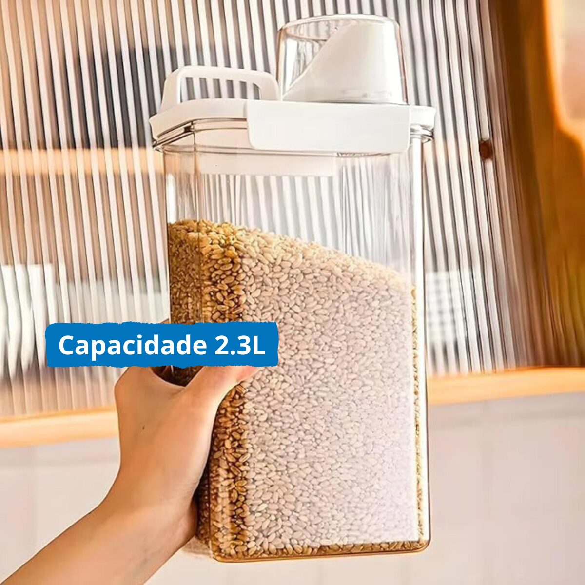 Kit 2 Recipientes de Cereais, 2,3L - 004-2025