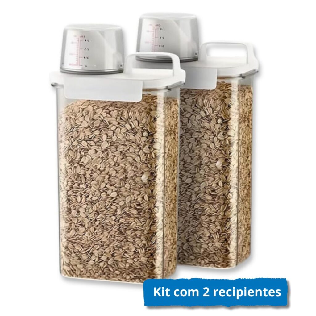 Kit 2 Recipientes de Cereais 2,3L - 005-2025