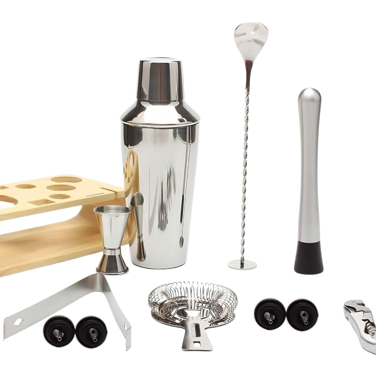 Kit Caipirinha Barman Coqueteleira Inox - 003-2025