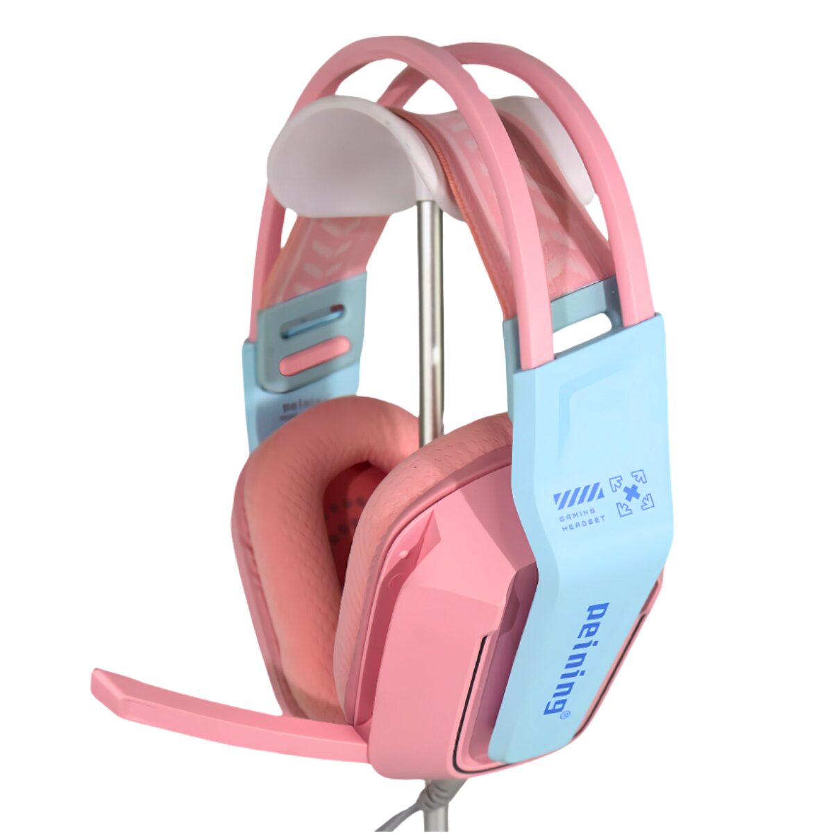 Fone com Microfone Gamer RGB Rosa - 001-2025 (3)