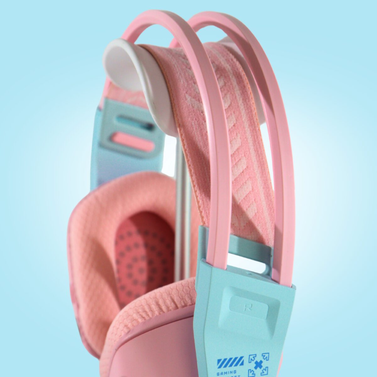 Fone com Microfone Gamer RGB Rosa - 001-2025 (5)
