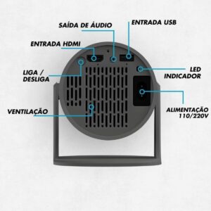 Projetor Hy300 Pro Portátil (4)