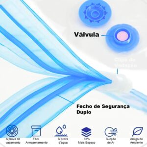 Saco a Vacuo e Bomba Manual Kit 10 Un 60x50cm - 001-2025 (3)