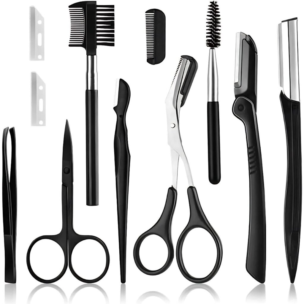 Kit de Ferramentas de Sobrancelha 11 Peças - 001-2025 (2)