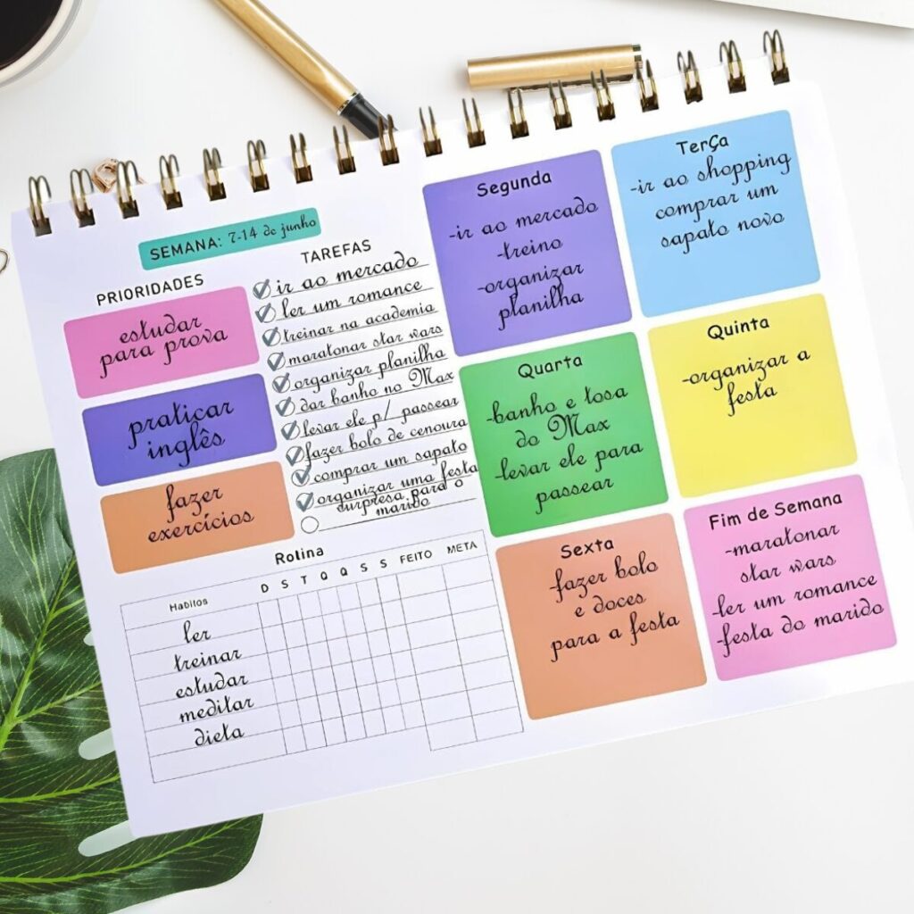 Planner Semanal Colorido 50 Folhas (5)