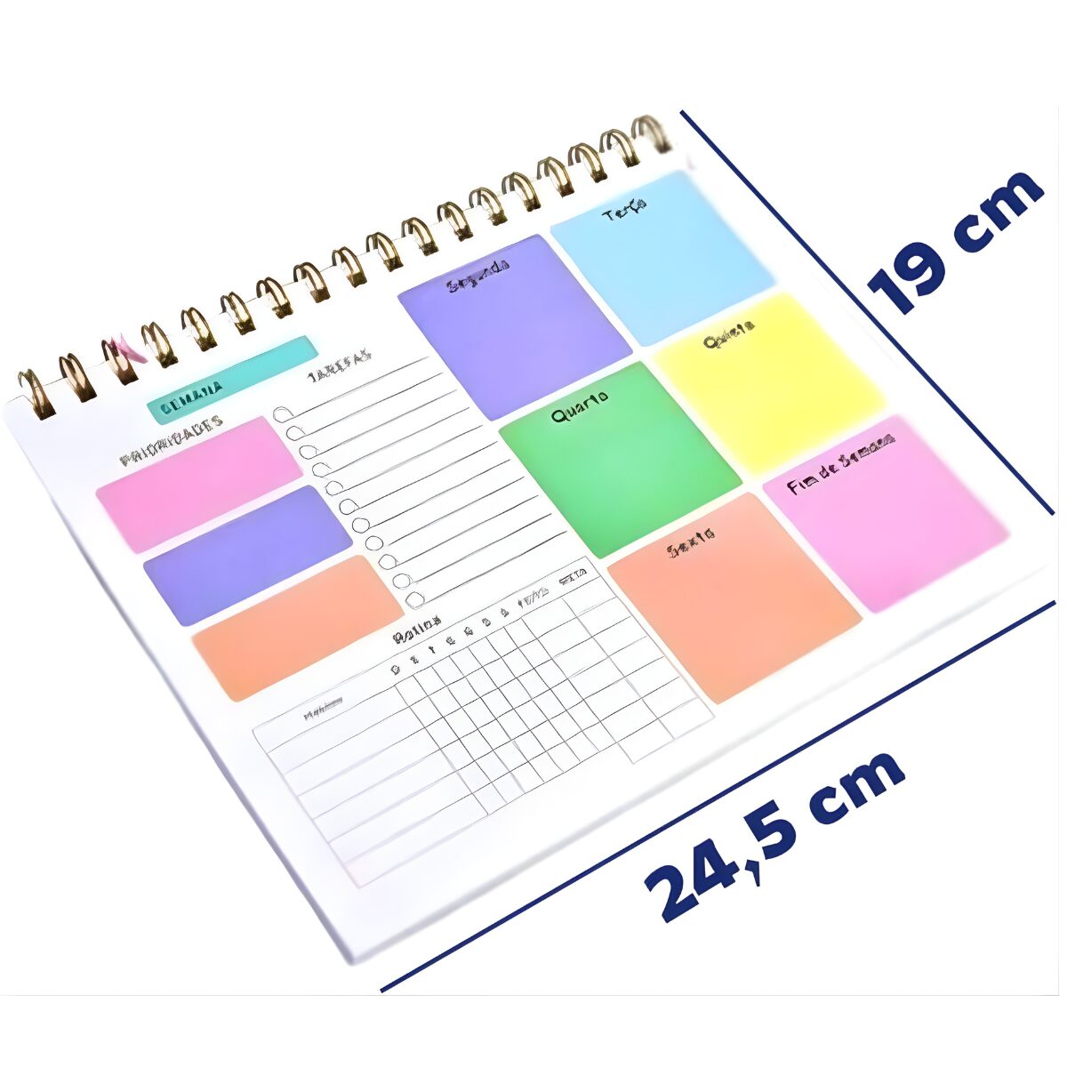 Planner Semanal Colorido 50 Folhas (8)