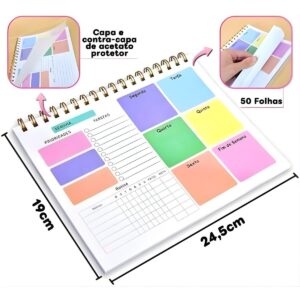 Planner Semanal Colorido 50 Folhas (8)