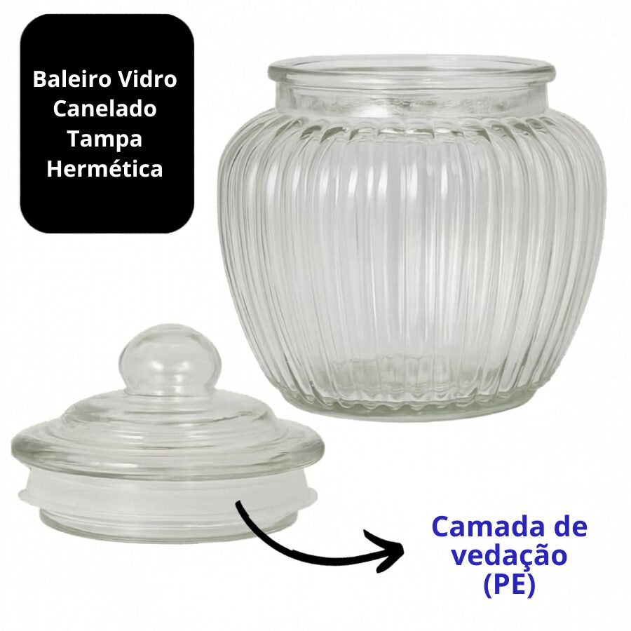 Baleiro de Vidro Canelado Redondo-1250ml (2)