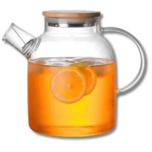 Jarra Reta Tampa Bambu e Inox – 1800ML