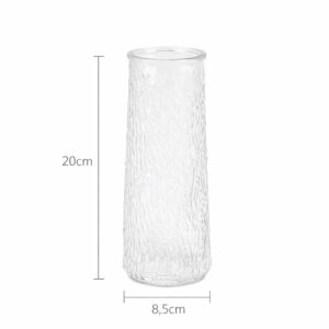 Vaso de vidro transparente 20cm - 05