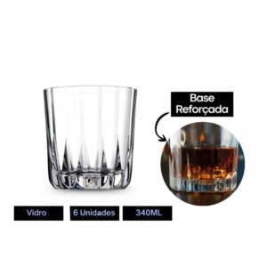 Copo de Vidro Rocks Zaira 340ml (3)