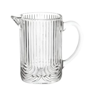 Mini Leiteira de Vidro 260ml Transparente com Alça e Bico Dosador