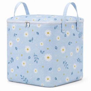 Bolsa de Armazenamento de Roupas Dobrável com Zíper e Alças