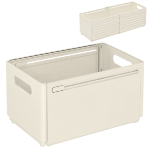 Caixa Organizadora Expansível 28 a 48 cm Branca Top House