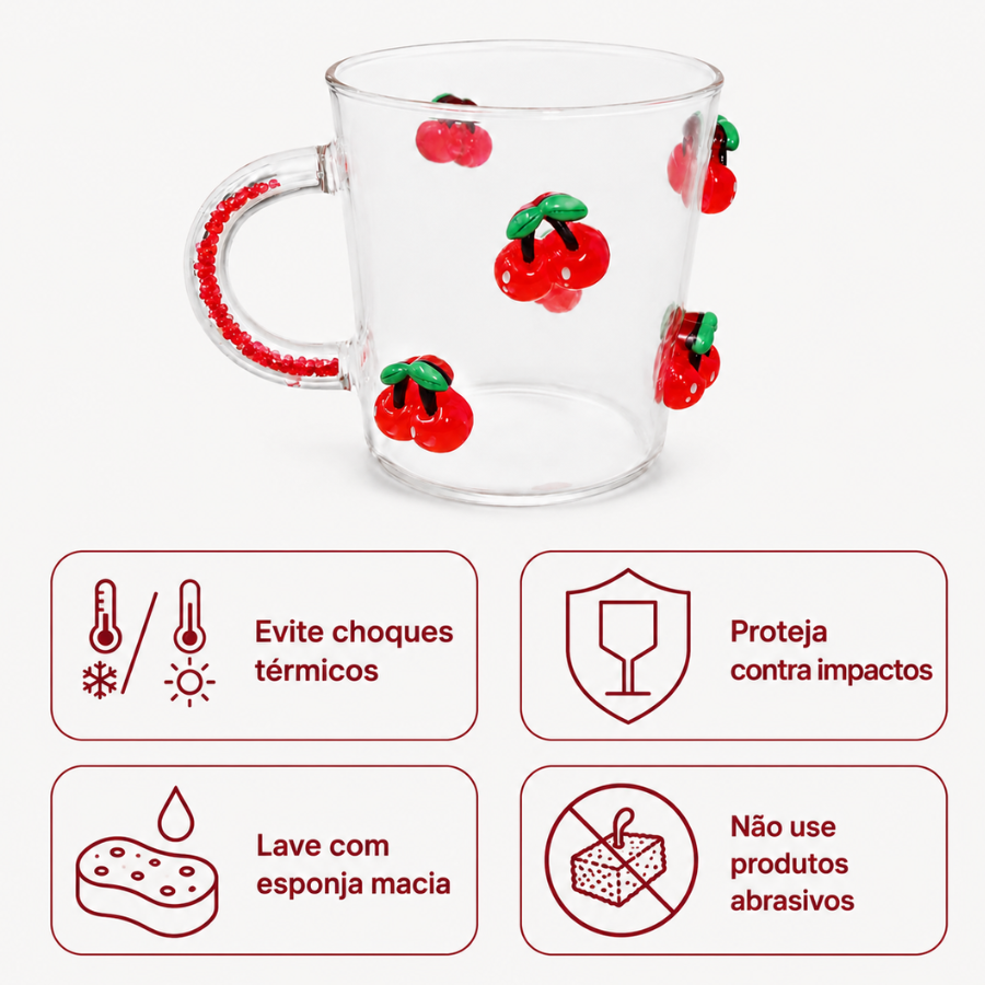 caneca de vidro com cerejas em alto-relevo (2)